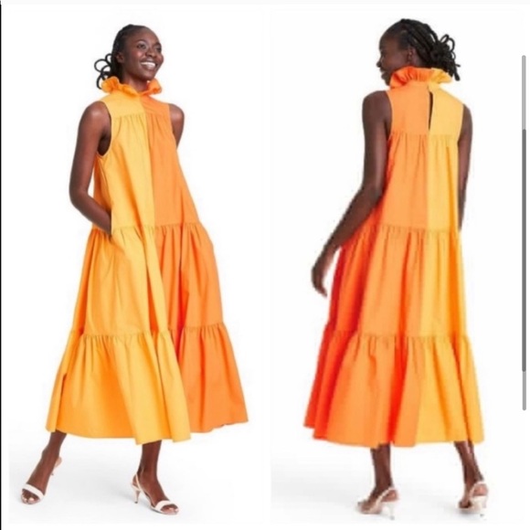 Target Dresses & Skirts - Christopher John Rogers orange two tone dress